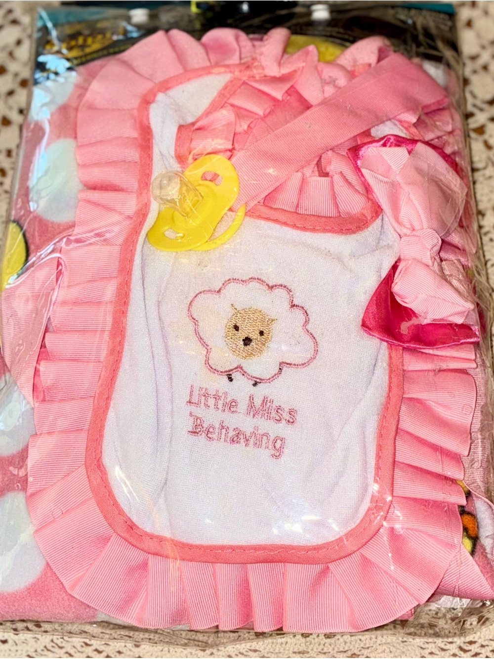 Like New Spirit Halloween Adult Pink Baby Onesie Costume Set - Picture 6 of 9